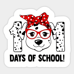 101 Days of School Dalmatian Dog Teachers Kids Gift Sticker